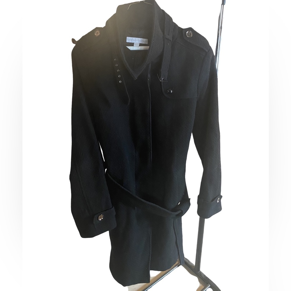 NYC Black thick winter coat - dress up or down!